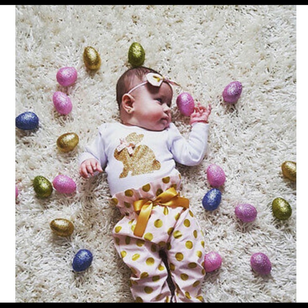 Easter bunny 3 piece set.